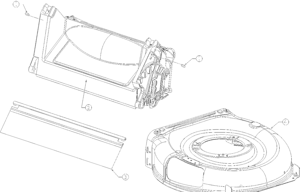 Deck Assembly Diagram and Parts List for 11A-A00X752 2022 Yard Machines Lawn Mower